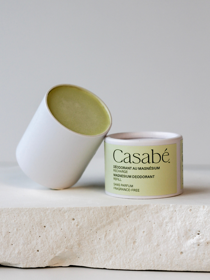 Deodorant naturel sans bicarbonate de soude casabé. efficace doux pour la peau. Vegan