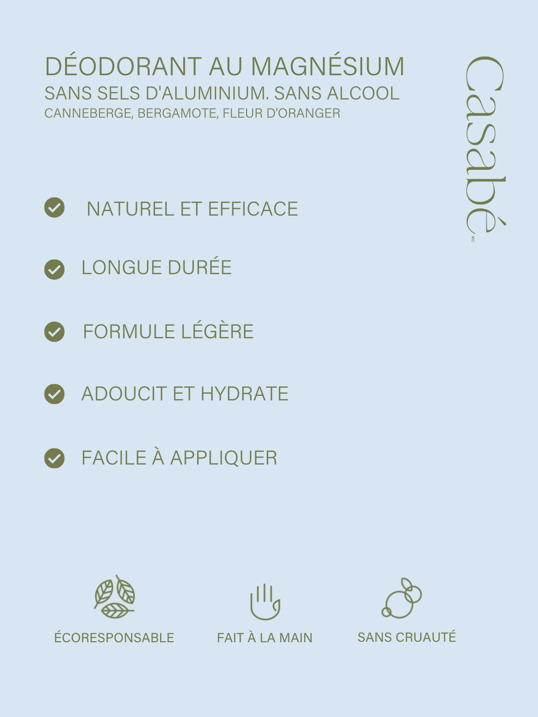 Deodorant naturel sans bicarbonate de soude casabé efficace